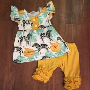 DISCOUNTED SHIP!! Two piece shorts set💛